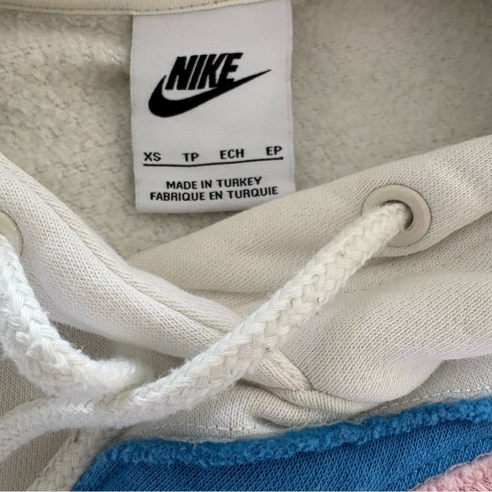 Nike Sportswear Project Uphoria Fleece Hoodie Sail Color Floral Patches - Picture 4 of 14